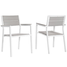 Modway Furniture Modern Maine Dining Armchair Outdoor Patio Set of 2 - EEI-1739