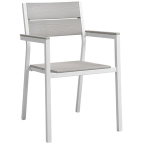 Modway Furniture Modern Maine Dining Armchair Outdoor Patio Set of 2 - EEI-1739