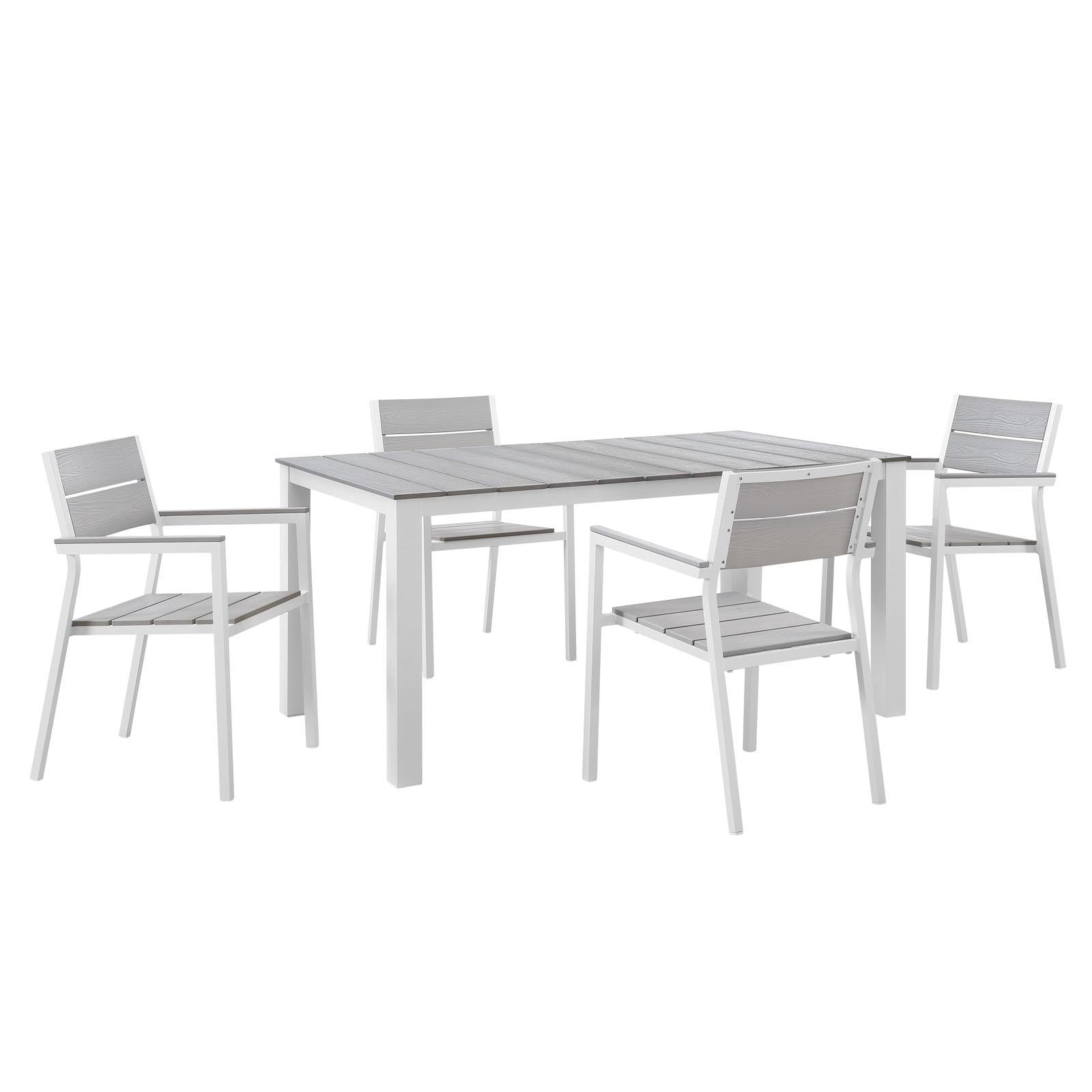 Modway Furniture Modern Maine 5 Piece Outdoor Patio Dining Set - EEI-1747