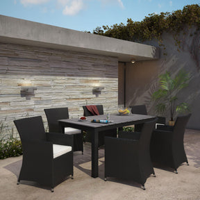 Modway Furniture Modern Junction 7 Piece Outdoor Patio Dining Set - EEI-1748