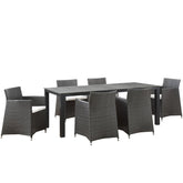 Modway Furniture Modern Junction 7 Piece Outdoor Patio Dining Set - EEI-1750