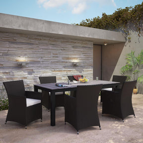 Modway Furniture Modern Junction 7 Piece Outdoor Patio Dining Set - EEI-1750