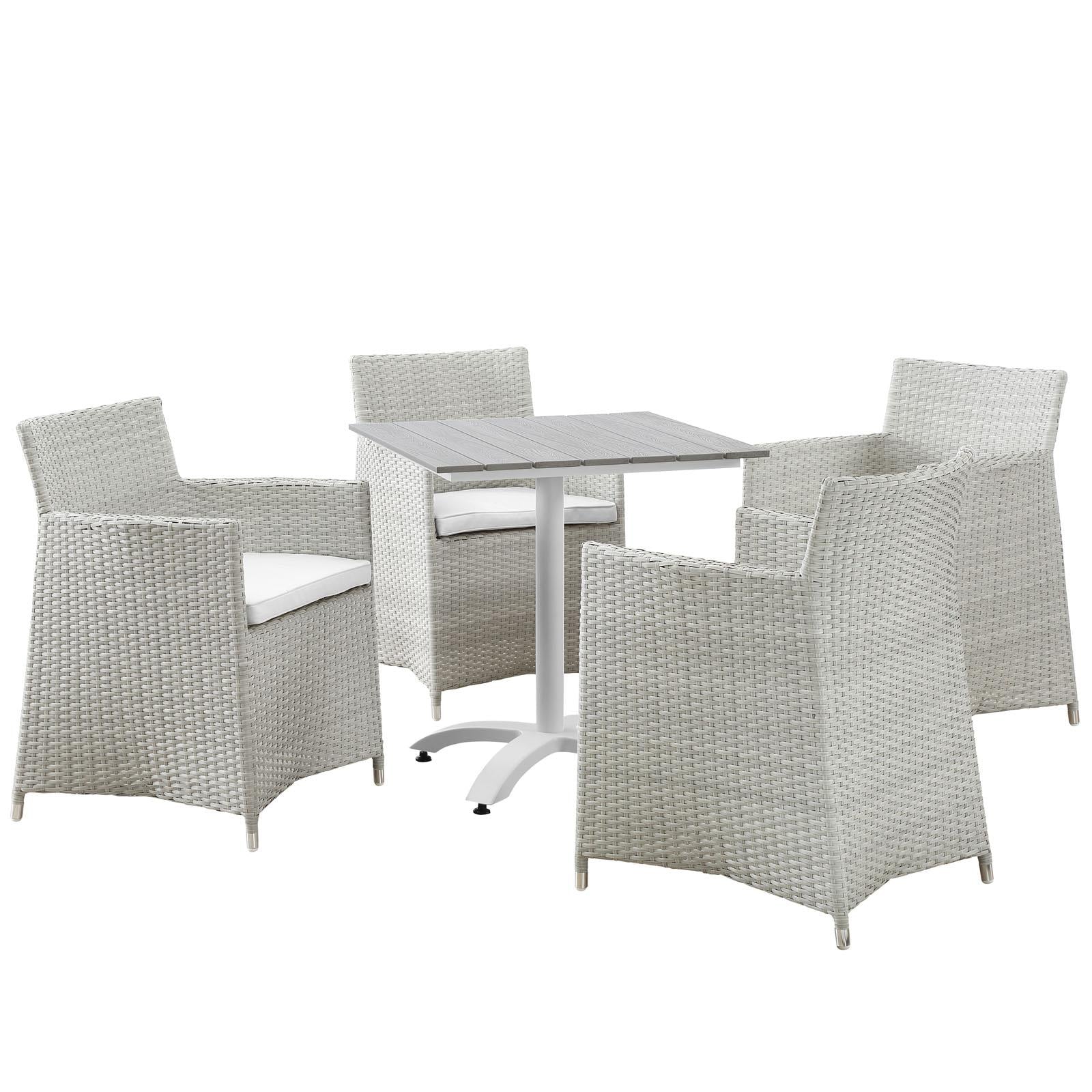 Modway Furniture Modern Junction 5 Piece Outdoor Patio Dining Set - EEI-1760