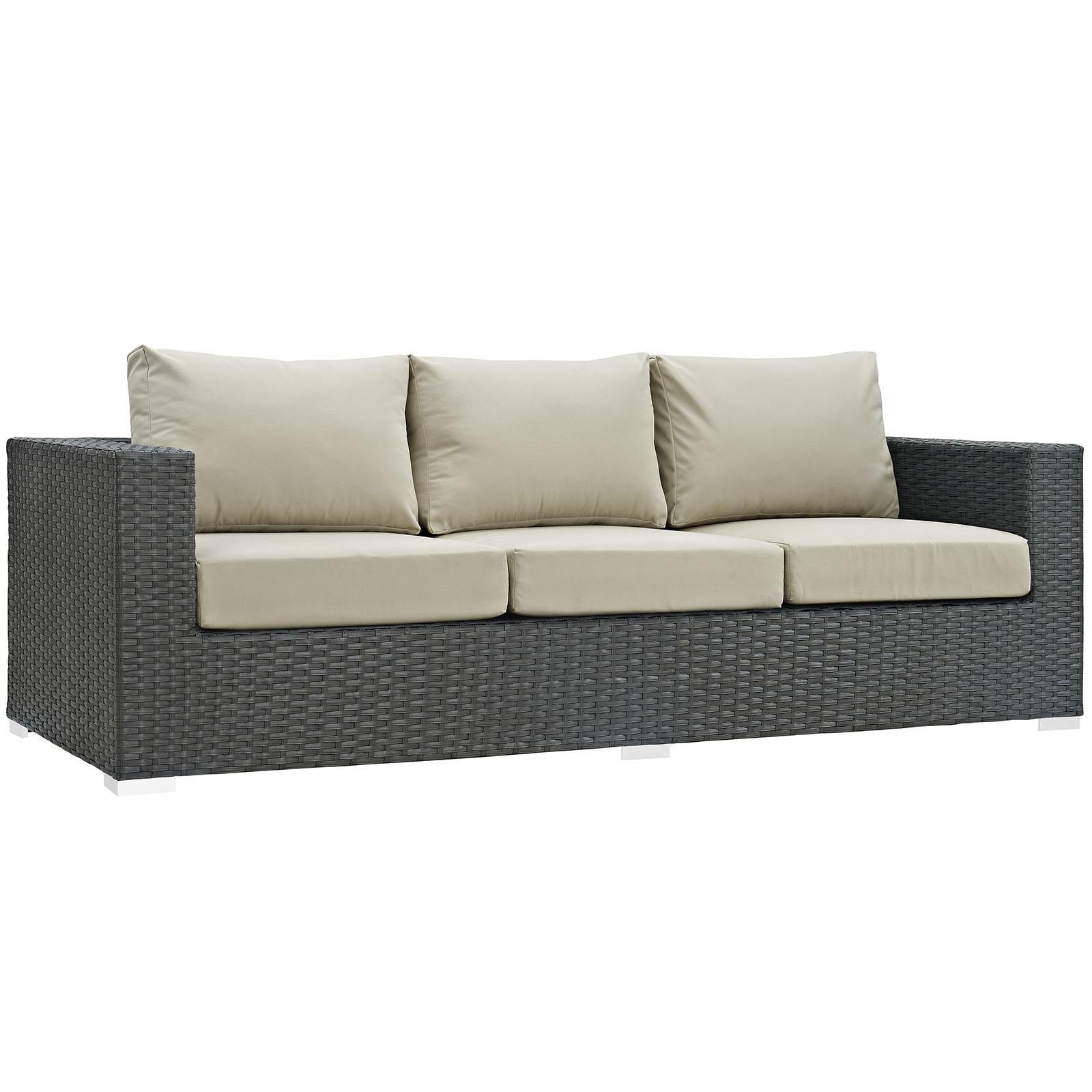 Modway Furniture Modern Sojourn Outdoor Patio Sunbrella® Sofa - EEI-1860