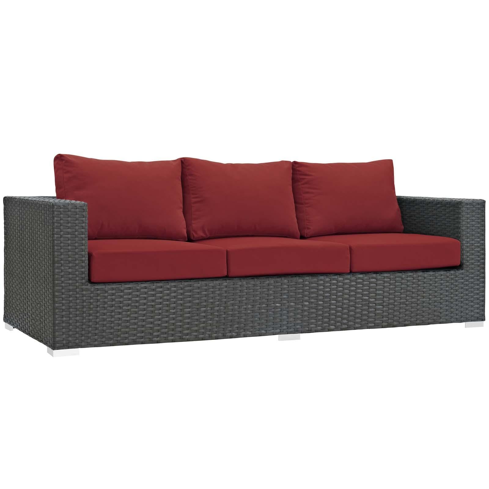 Modway Furniture Modern Sojourn Outdoor Patio Sunbrella® Sofa - EEI-1860