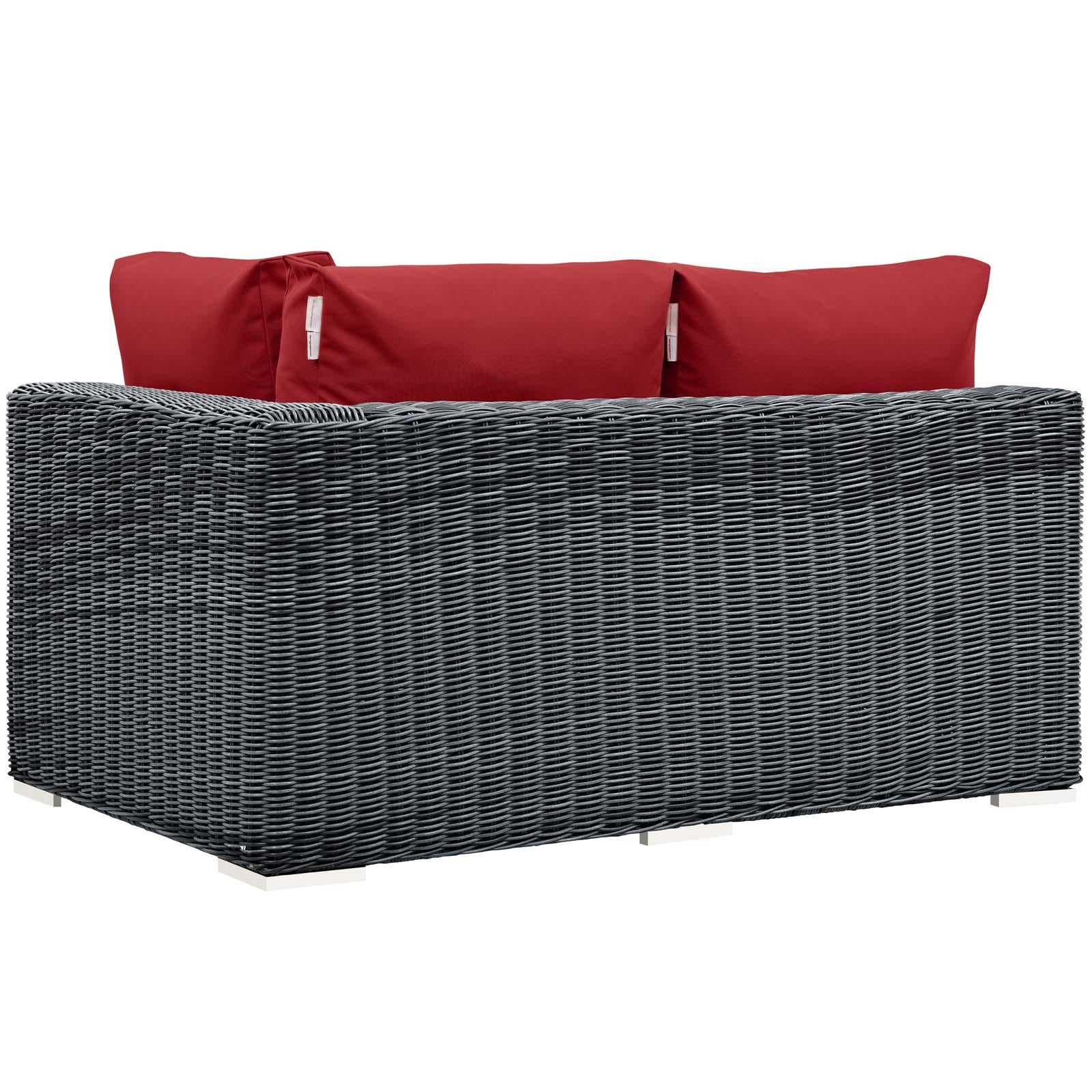 Modway Furniture Modern Summon Outdoor Patio Sunbrella® Right Arm Loveseat - EEI-1871