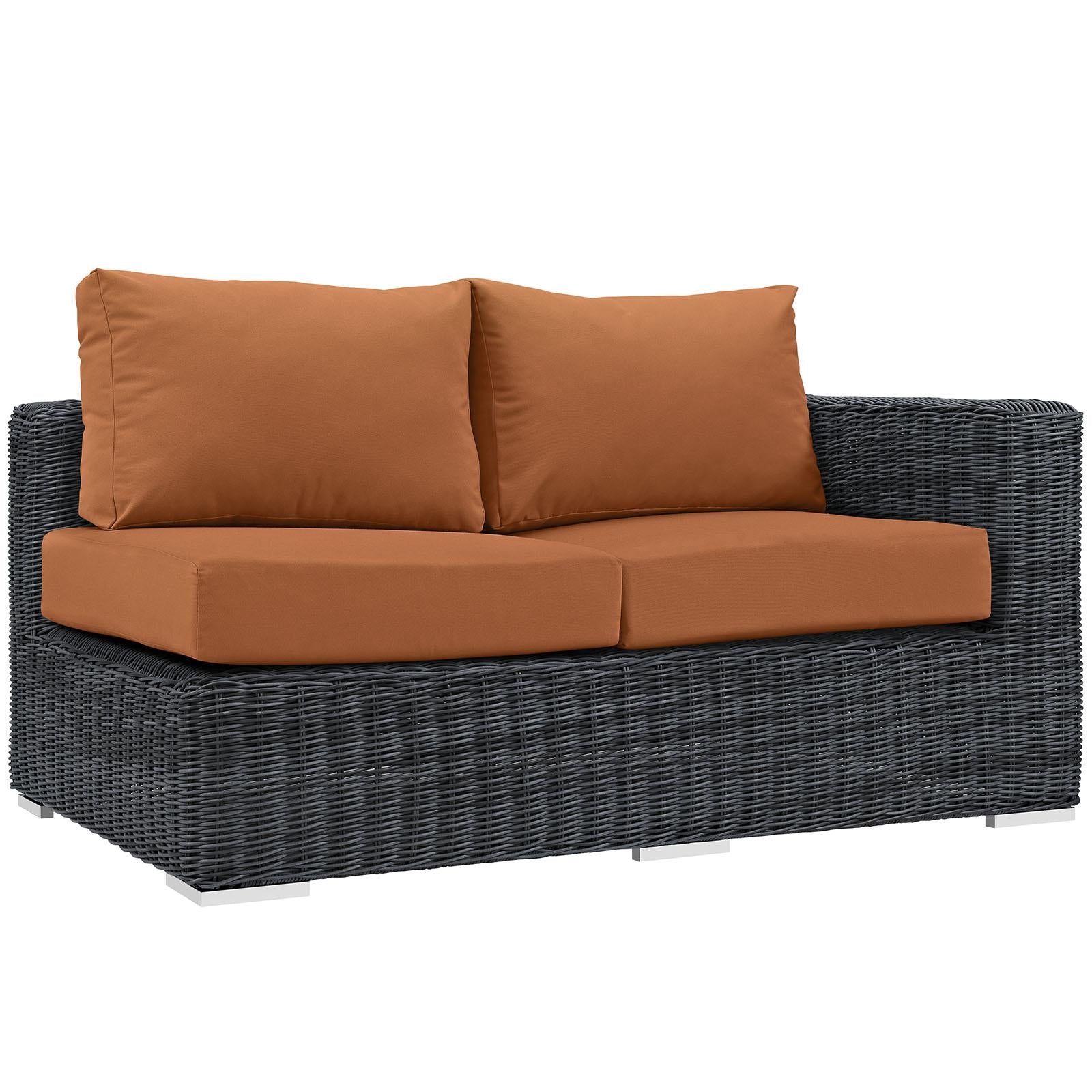 Modway Furniture Modern Summon Outdoor Patio Sunbrella® Right Arm Loveseat - EEI-1871