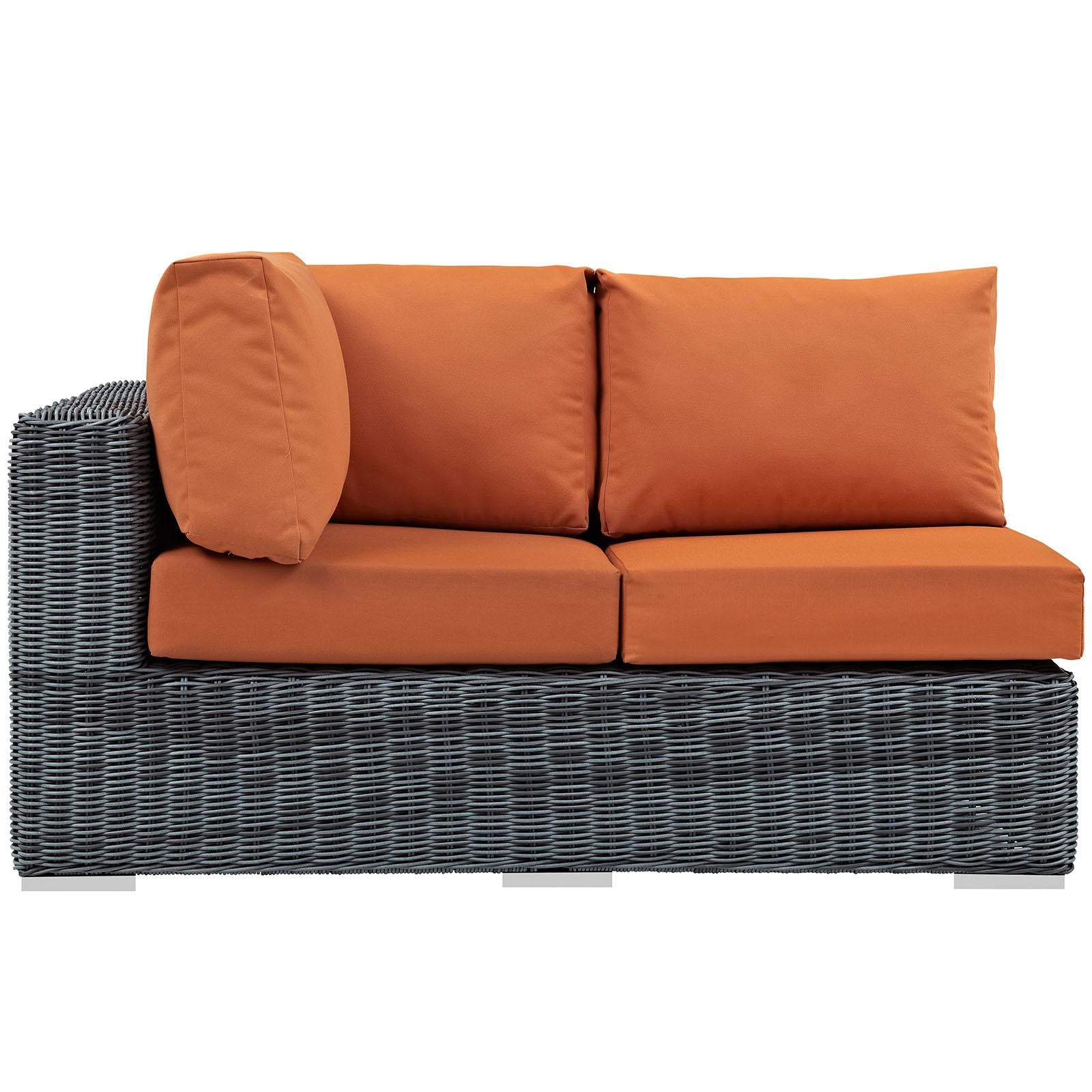 Modway Furniture Modern Summon Outdoor Patio Sunbrella® Left Arm Loveseat - EEI-1872