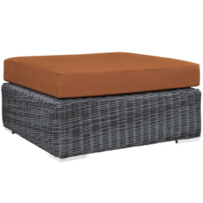 Modway Furniture Modern Summon Outdoor Patio Sunbrella® Square Ottoman - EEI-1875