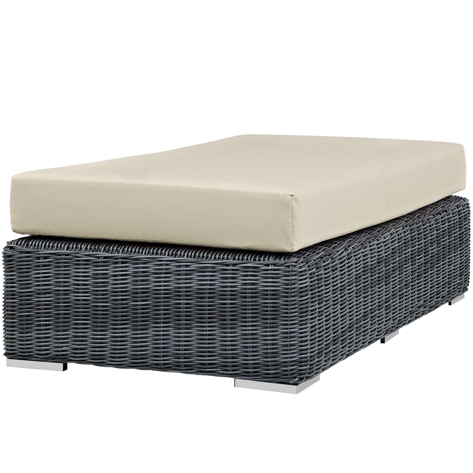 Modway Furniture Modern Summon Outdoor Patio Sunbrella® Rectangle Ottoman - EEI-1877