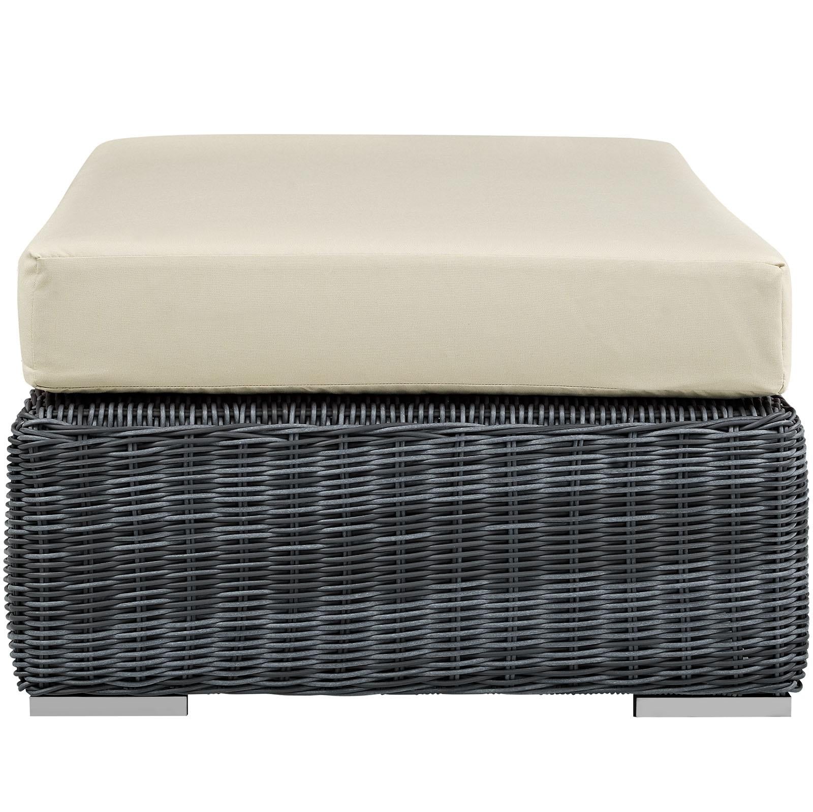 Modway Furniture Modern Summon Outdoor Patio Sunbrella® Rectangle Ottoman - EEI-1877