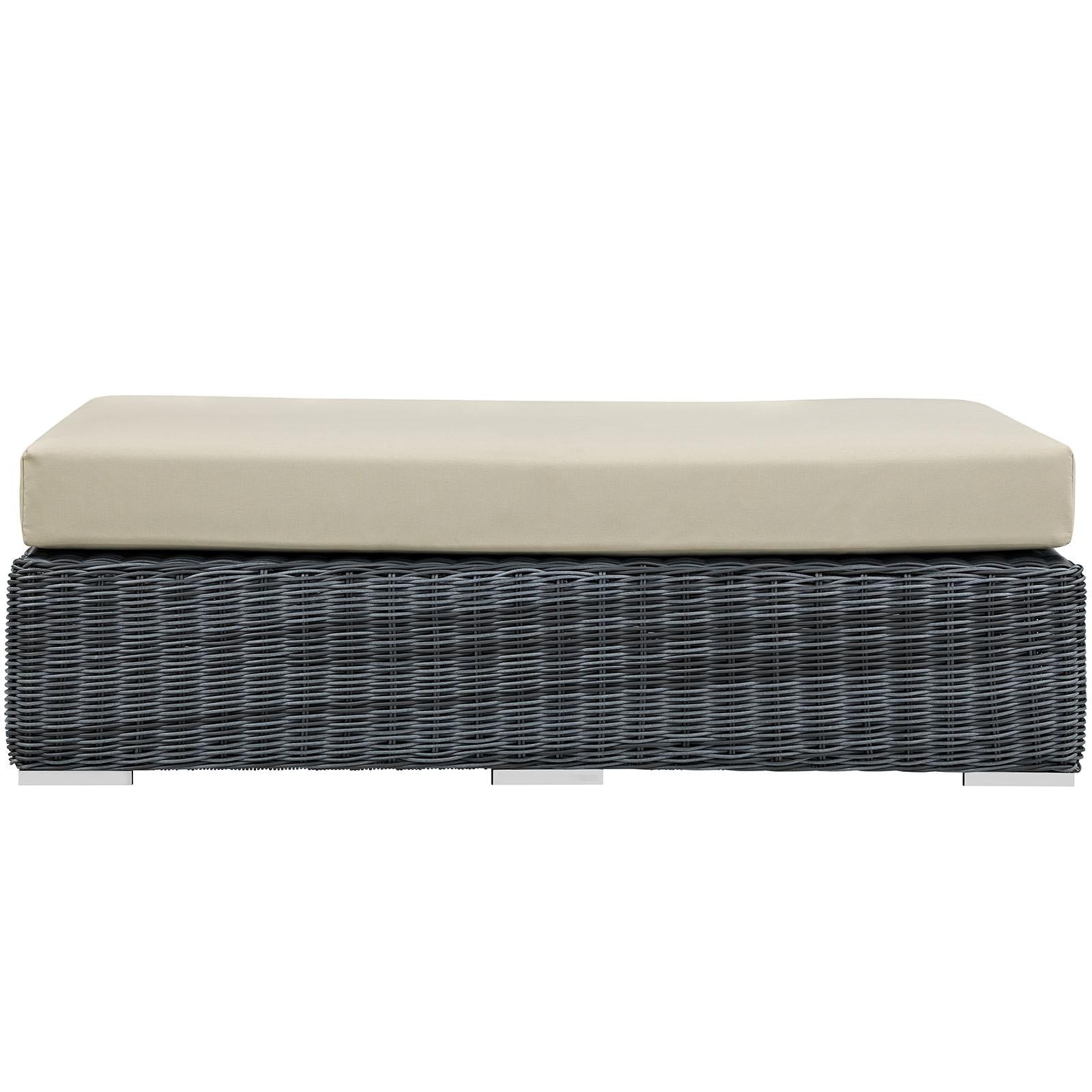 Modway Furniture Modern Summon Outdoor Patio Sunbrella® Rectangle Ottoman - EEI-1877