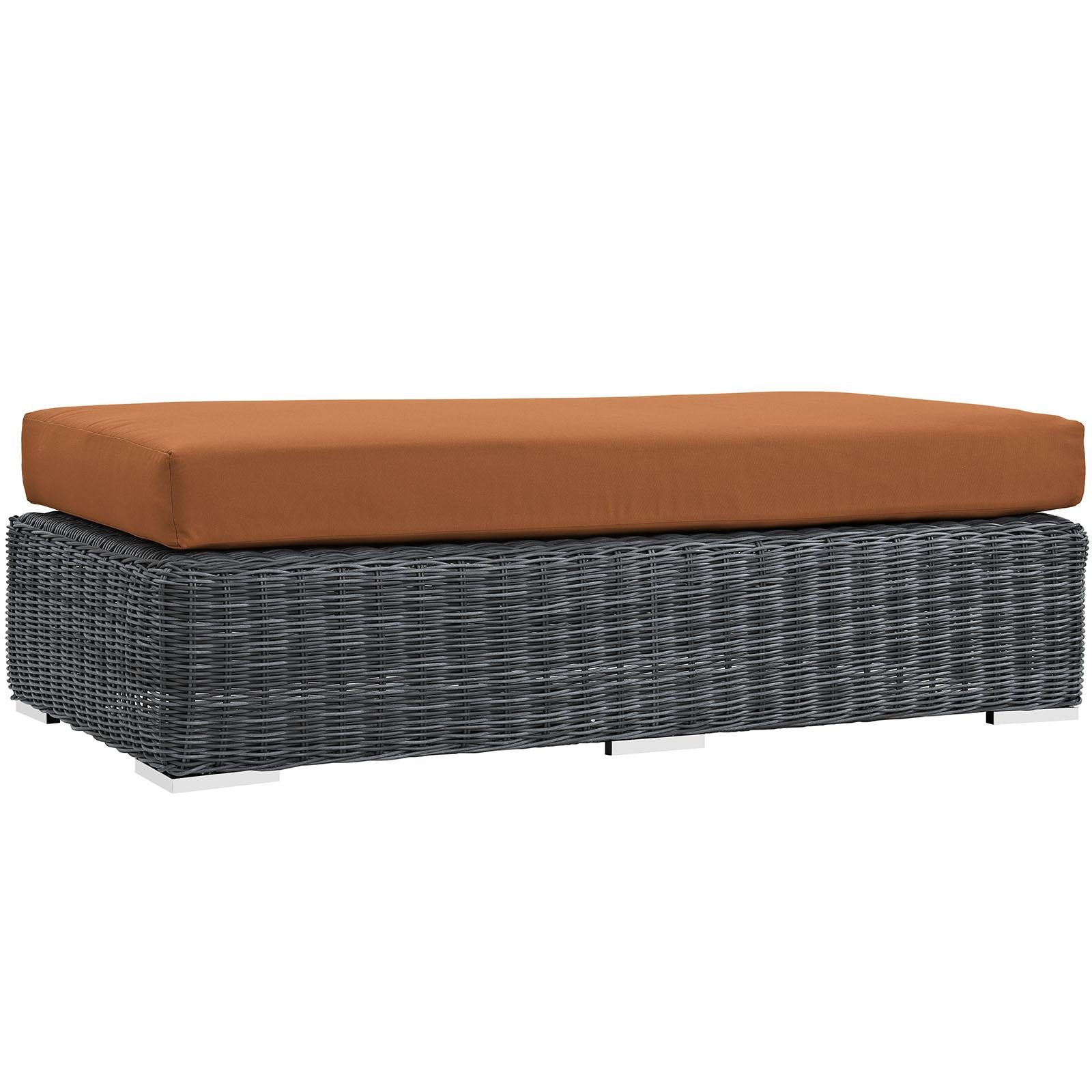 Modway Furniture Modern Summon Outdoor Patio Sunbrella® Rectangle Ottoman - EEI-1877