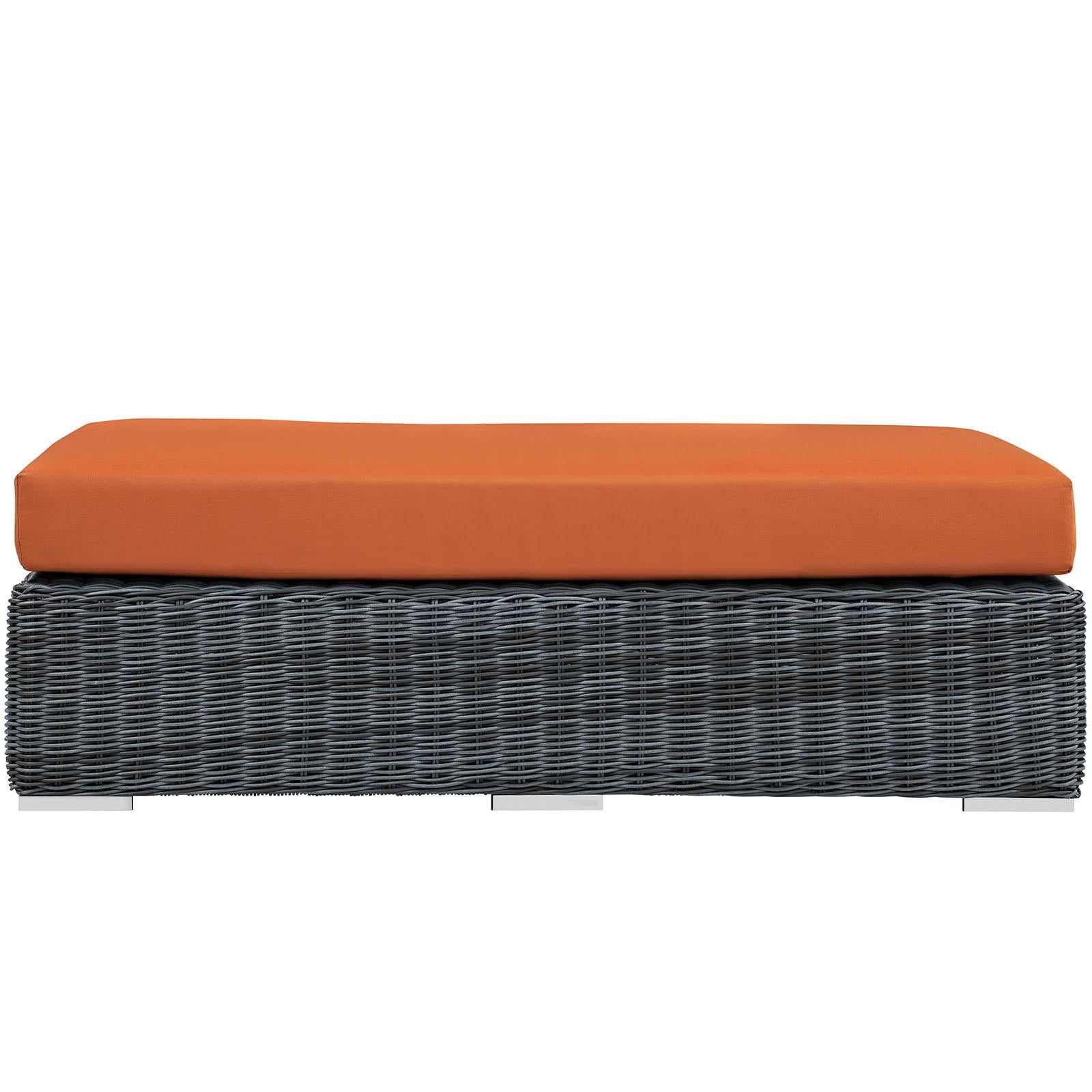 Modway Furniture Modern Summon Outdoor Patio Sunbrella® Rectangle Ottoman - EEI-1877