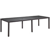 Modway Furniture Modern Convene 114" Outdoor Patio Dining Table - EEI-1921