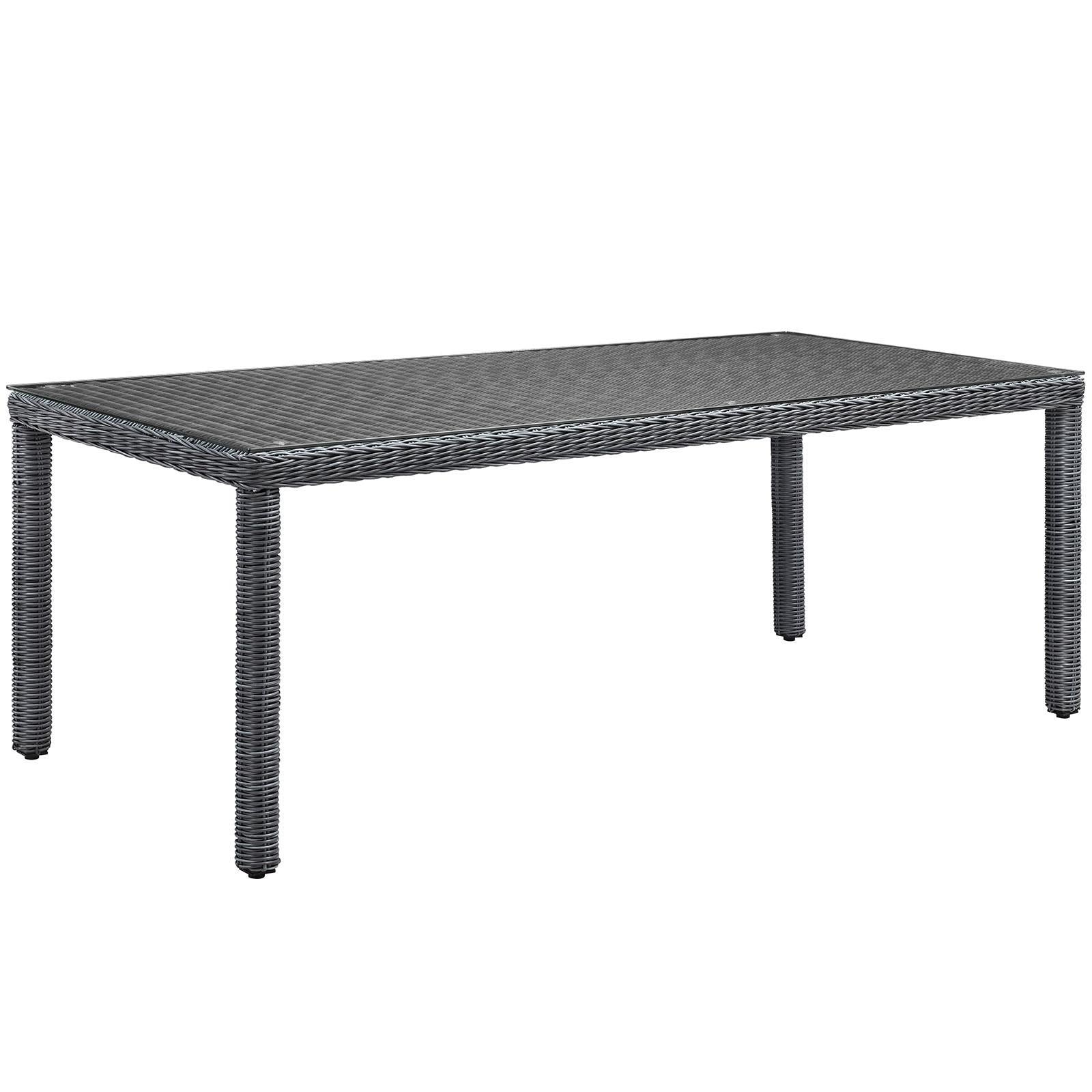 Modway Furniture Modern Summon 83" Outdoor Patio Dining Table - EEI-1942