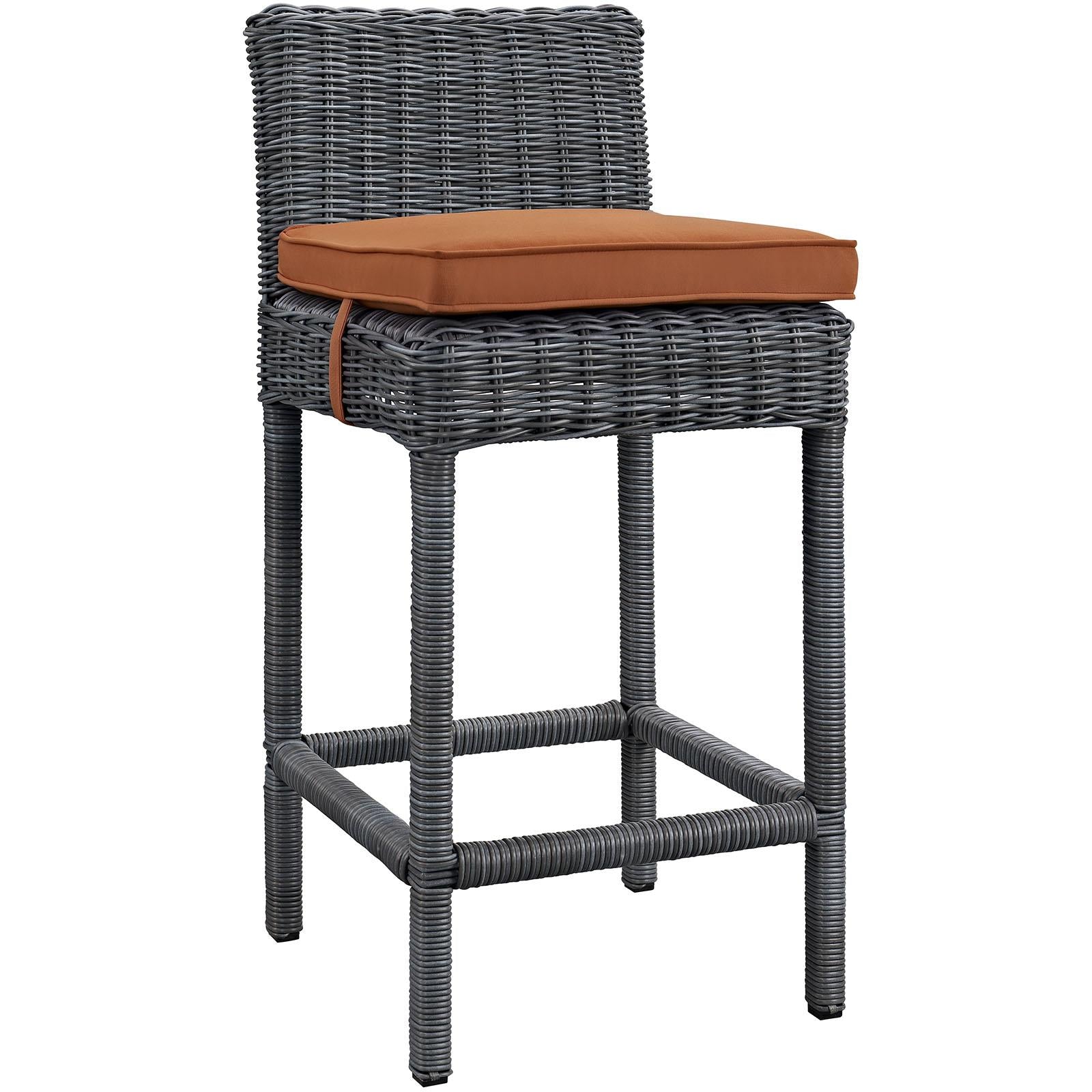 Modway Furniture Modern Summon Outdoor Patio Sunbrella® Bar Stool - EEI-1960