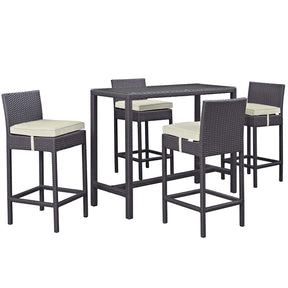 Modway Furniture Modern Convene 5 Piece Outdoor Patio Pub Set - EEI-1964