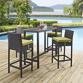 Modway Furniture Modern Convene 5 Piece Outdoor Patio Pub Set - EEI-1964