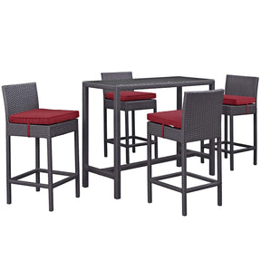 Modway Furniture Modern Convene 5 Piece Outdoor Patio Pub Set - EEI-1964