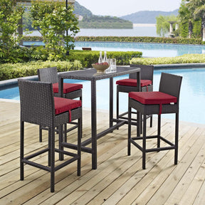 Modway Furniture Modern Convene 5 Piece Outdoor Patio Pub Set - EEI-1964