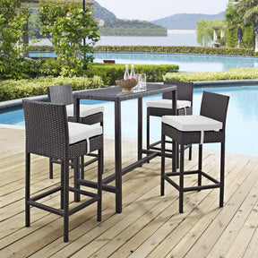 Modway Furniture Modern Convene 5 Piece Outdoor Patio Pub Set - EEI-1964