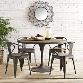 Modway Furniture Modern Drive 48" Round Wood Top Dining Table - EEI-2004