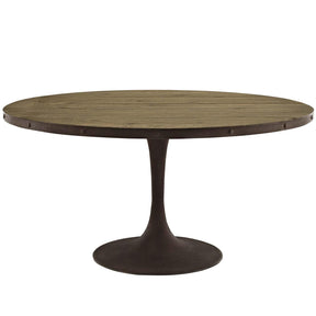 Modway Furniture Modern Drive 60" Round Wood Top Dining Table - EEI-2005