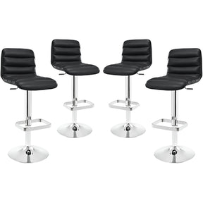 Modway Furniture Modern Ripple Bar Stool Set of 4 - EEI-2023-Minimal & Modern