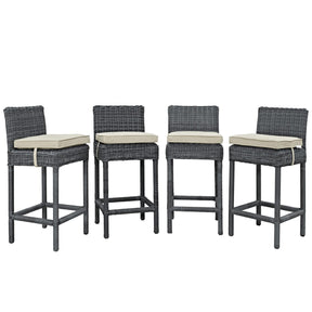 Modway Furniture Modern Summon Bar Stool Outdoor Patio Sunbrella® Set of 4 - EEI-2198