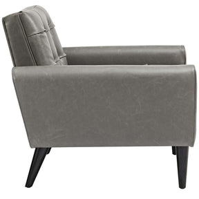 Modway Furniture Modern Delve Upholstered Vinyl Accent Chair - EEI-2327