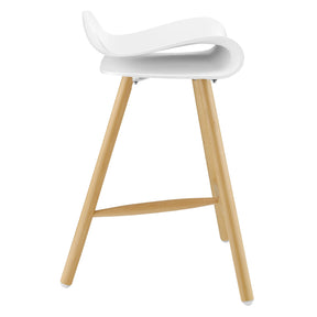 Modway Furniture Modern Clip Bar Stool Set of 2 - EEI-2405-Minimal & Modern