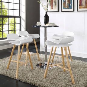 Modway Furniture Modern Clip Bar Stool Set of 4 - EEI-2406-Minimal & Modern