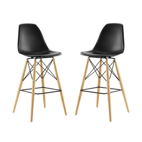 Modway Furniture Modern Pyramid Dining Side Bar Stool Set of 2 - EEI-2422