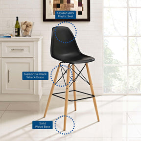 Modway Furniture Modern Pyramid Dining Side Bar Stool Set of 2 - EEI-2422