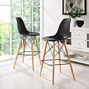 Modway Furniture Modern Pyramid Dining Side Bar Stool Set of 2 - EEI-2422