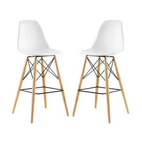 Modway Furniture Modern Pyramid Dining Side Bar Stool Set of 2 - EEI-2422