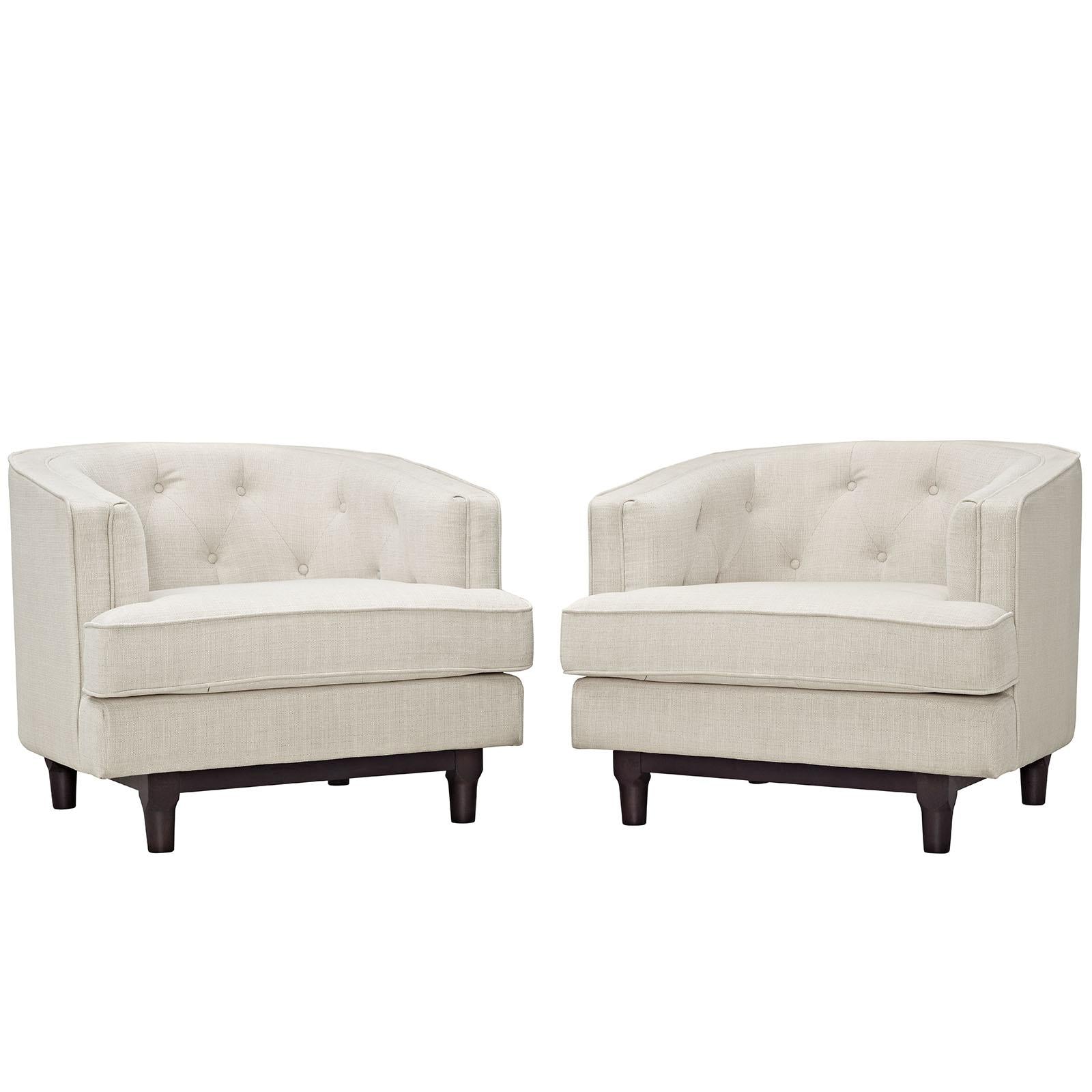 Modway Furniture Modern Coast Armchairs Set of 2 - EEI-2449