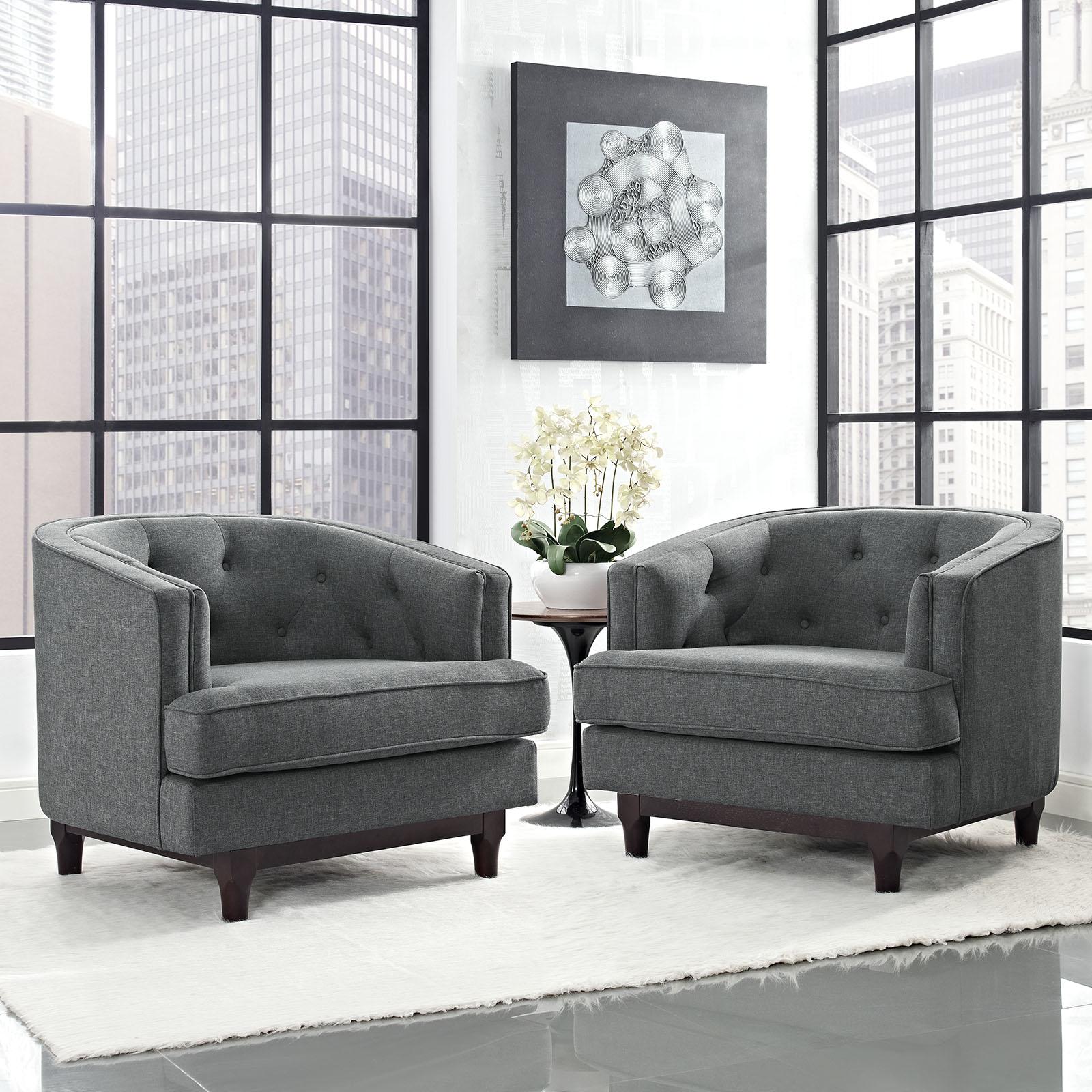 Modway Furniture Modern Coast Armchairs Set of 2 - EEI-2449