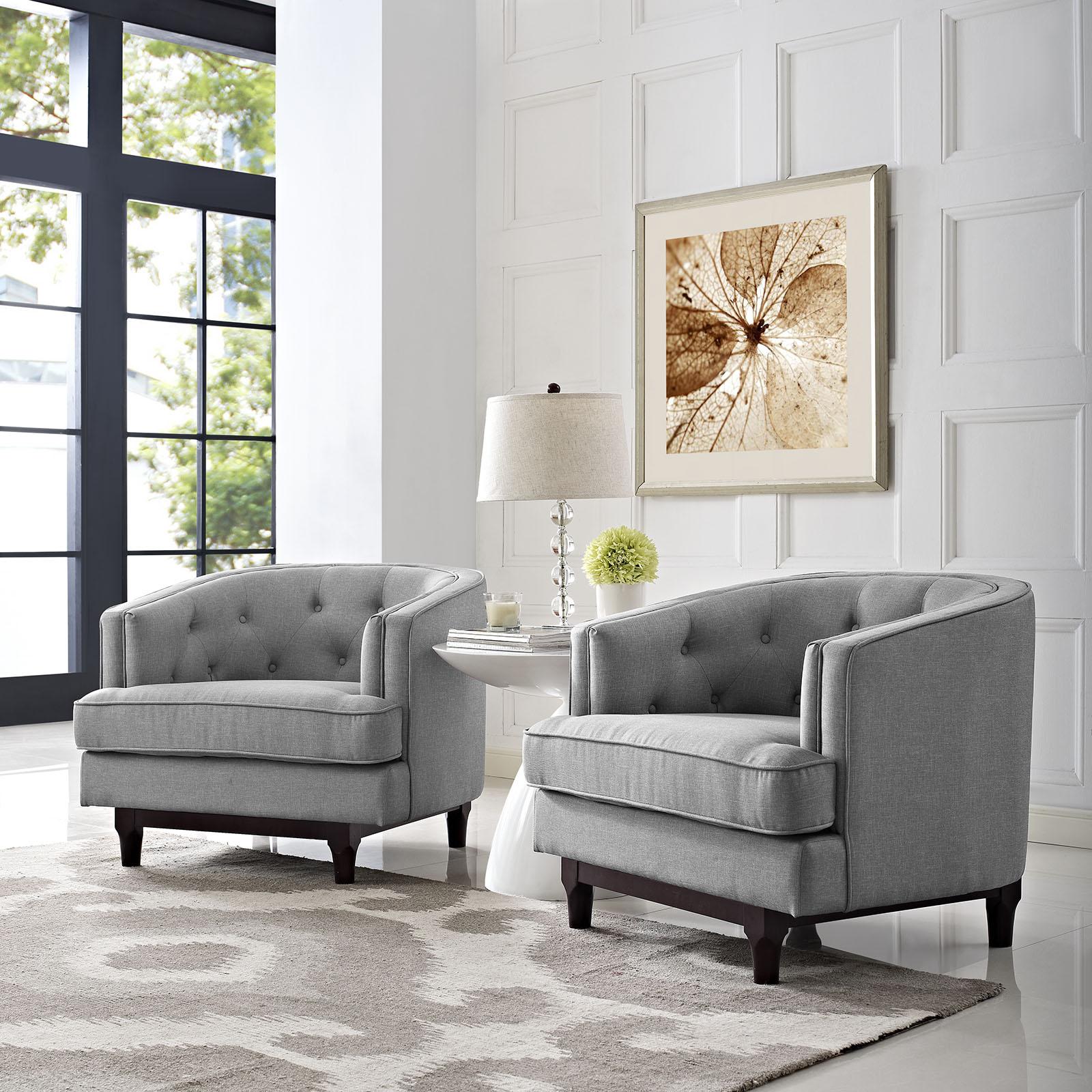 Modway Furniture Modern Coast Armchairs Set of 2 - EEI-2449