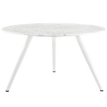 Modway Furniture Modern Lippa 54" Round Artificial Marble Dining Table with Tripod Base - EEI-2526