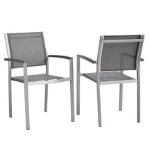 Modway Furniture Modern Shore Dining Chair Outdoor Patio Aluminum Set of 2 - EEI-2586