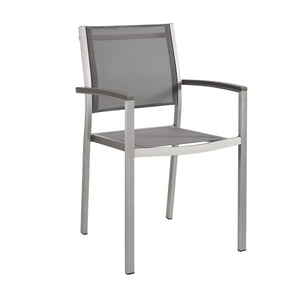 Modway Furniture Modern Shore Dining Chair Outdoor Patio Aluminum Set of 2 - EEI-2586