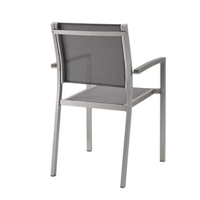 Modway Furniture Modern Shore Dining Chair Outdoor Patio Aluminum Set of 2 - EEI-2586