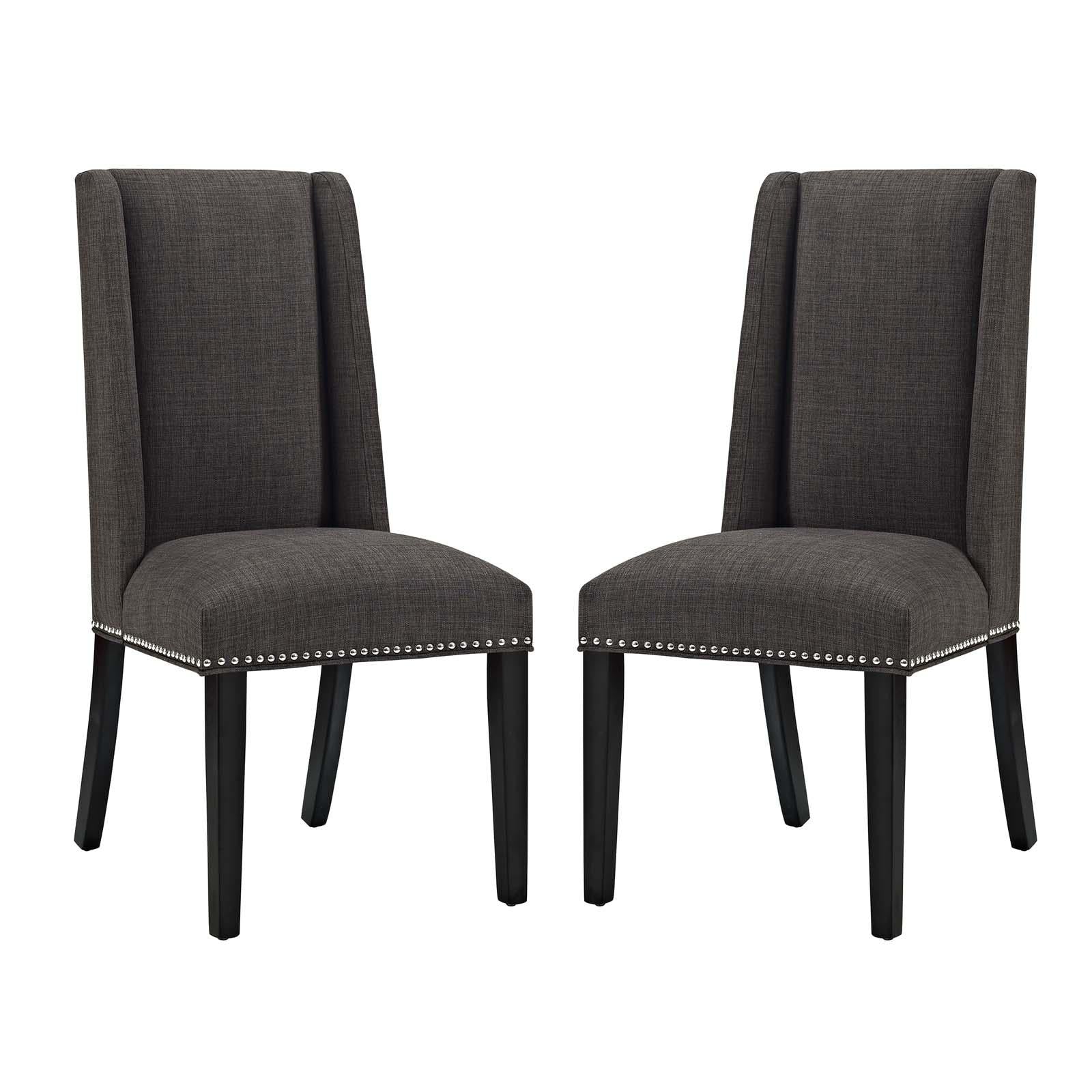 Modway Furniture Modern Baron Dining Chair Fabric Set of 2 - EEI-2748