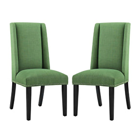 Modway Furniture Modern Baron Dining Chair Fabric Set of 2 - EEI-2748