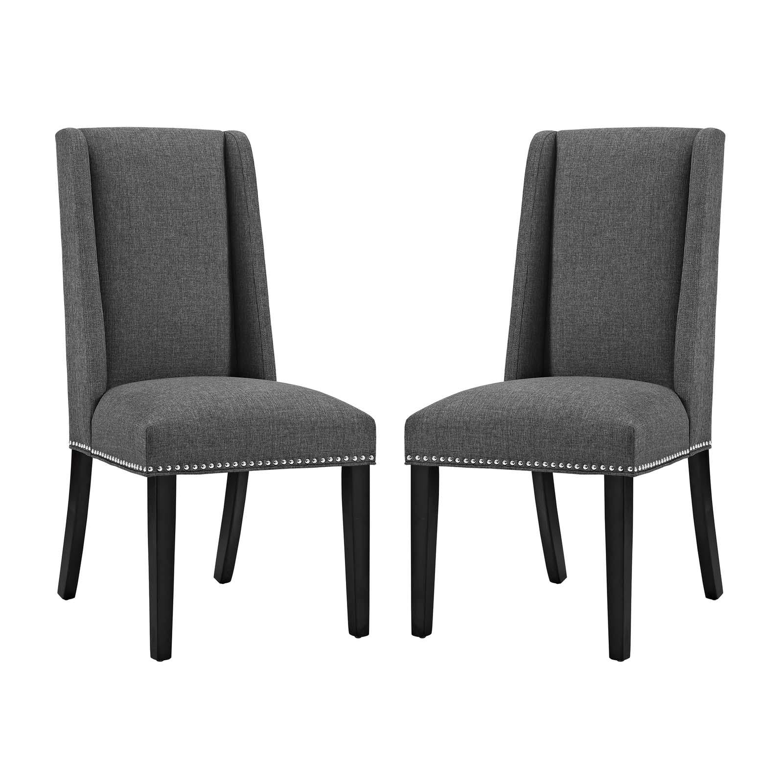 Modway Furniture Modern Baron Dining Chair Fabric Set of 2 - EEI-2748