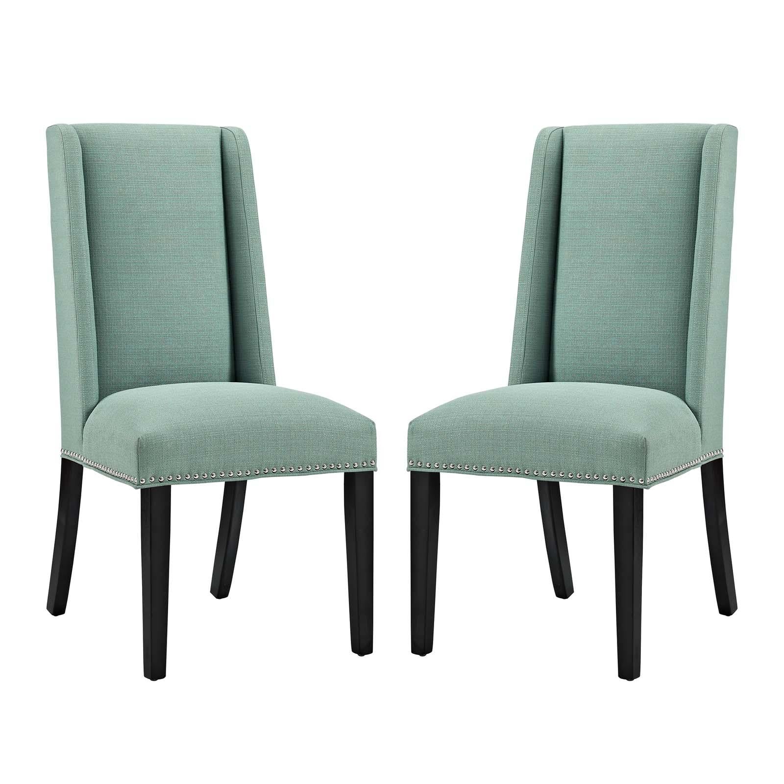 Modway Furniture Modern Baron Dining Chair Fabric Set of 2 - EEI-2748