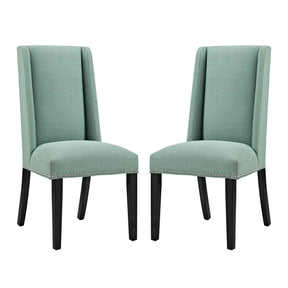 Modway Furniture Modern Baron Dining Chair Fabric Set of 2 - EEI-2748