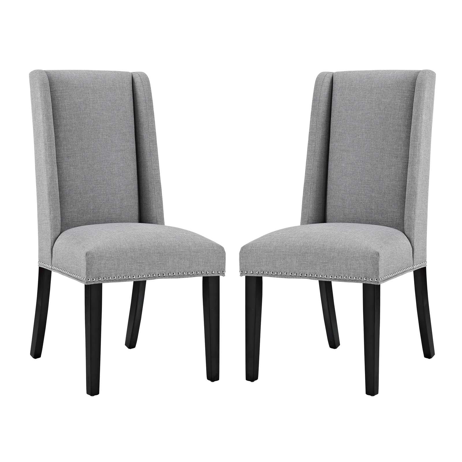 Modway Furniture Modern Baron Dining Chair Fabric Set of 2 - EEI-2748